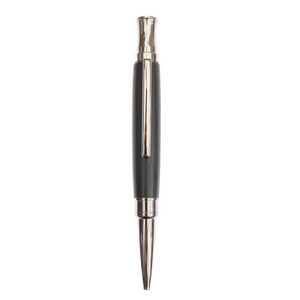 Beautiful handcrafted bog oak ballpoint pen made by Wig and Pens. Gold nib, tip and clip and a wood body.