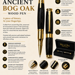 Ancient Bog Oak Wood Pen