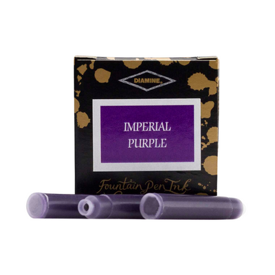Diamine Ink Fountain Pen Cartridges, 6 Pack, Imperial Purple