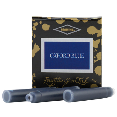 Diamine Ink Fountain Pen Cartridges, 6 Pack, Oxford Blue